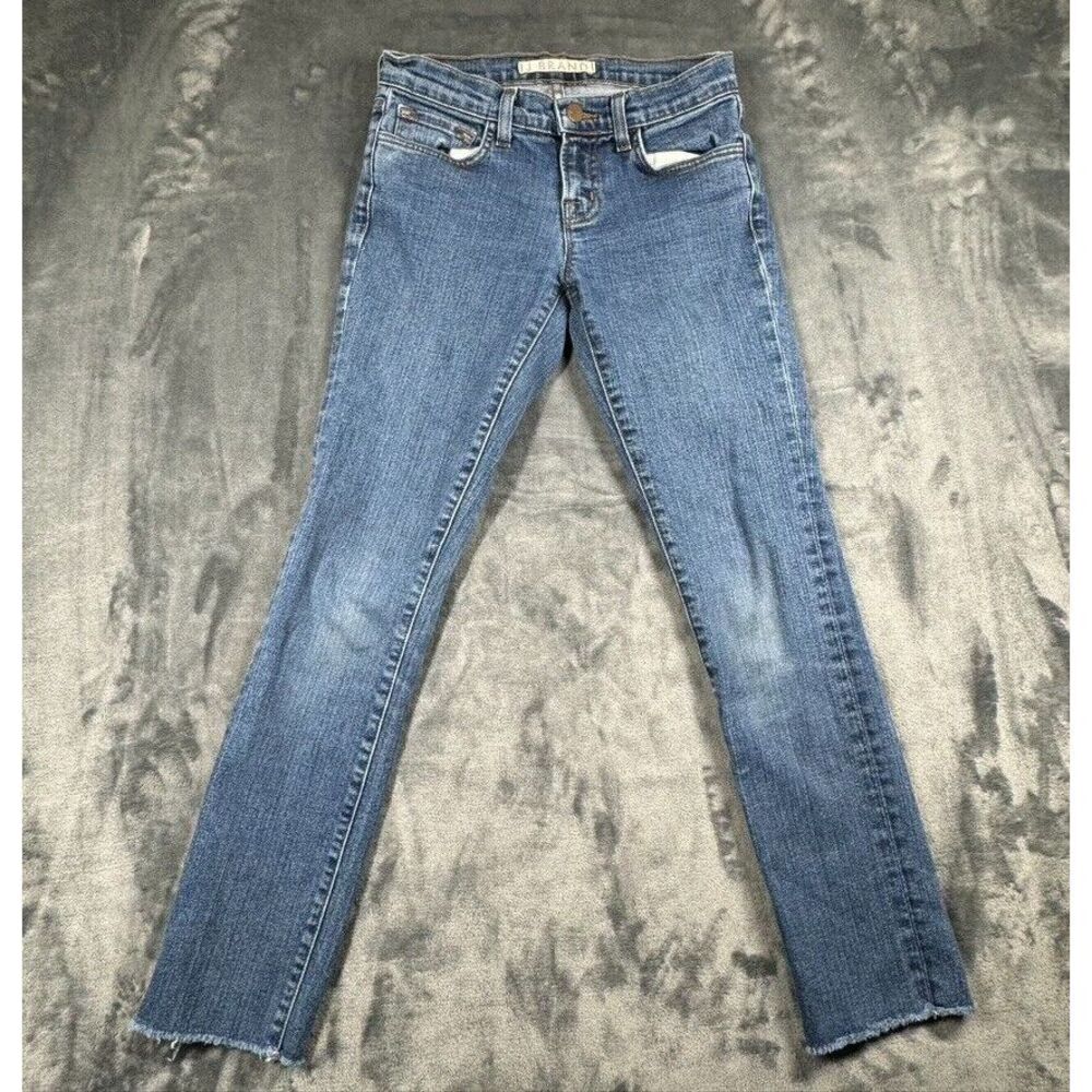 J Brand Jasper Jeans Women 25 Blue‎ Cropped Distressed Skinny Denim Streetwear